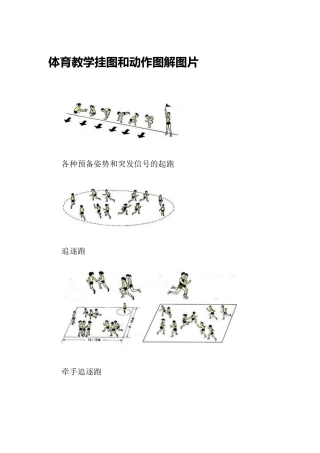 体育教学挂图和动作图解图片