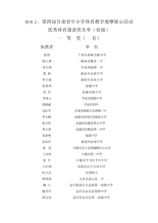 体育教学观摩展示活动