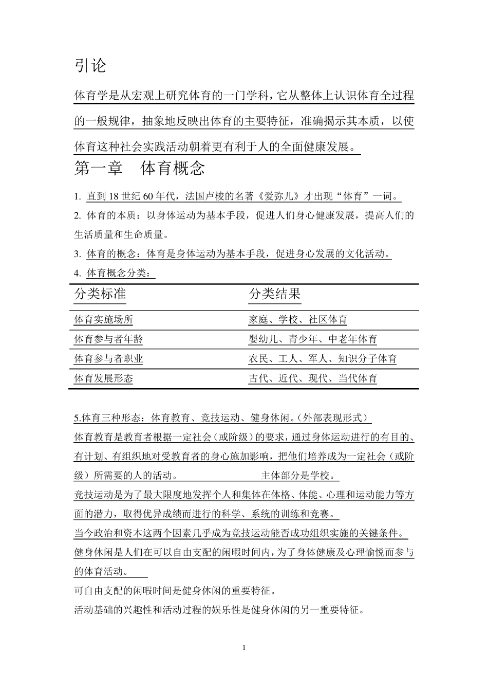 体育概论知识点_第1页