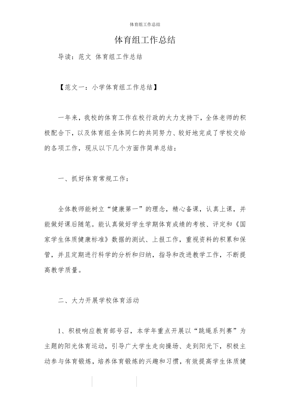 体育组工作总结_第1页