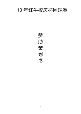 体育赞助策划案