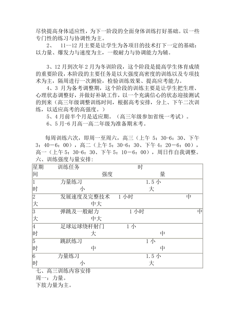 体育高考训练计划_第2页