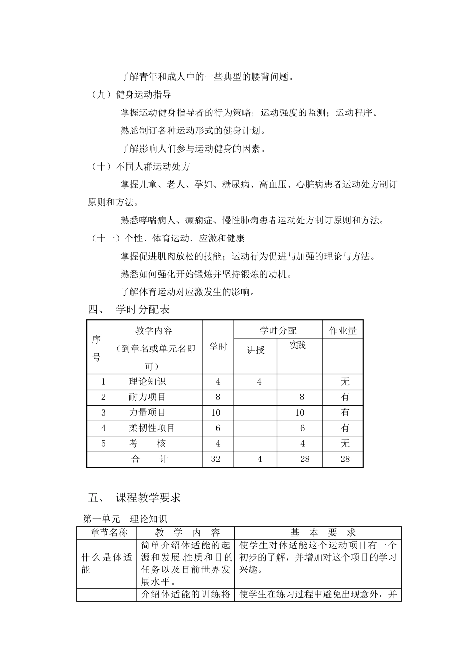 体适能课教学大纲_第3页