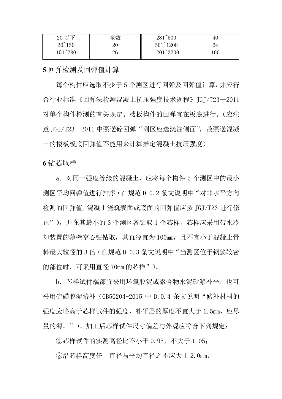 作业指导书——结构实体混凝土回弹取芯法强度检验(按GB502042015编制)_第2页