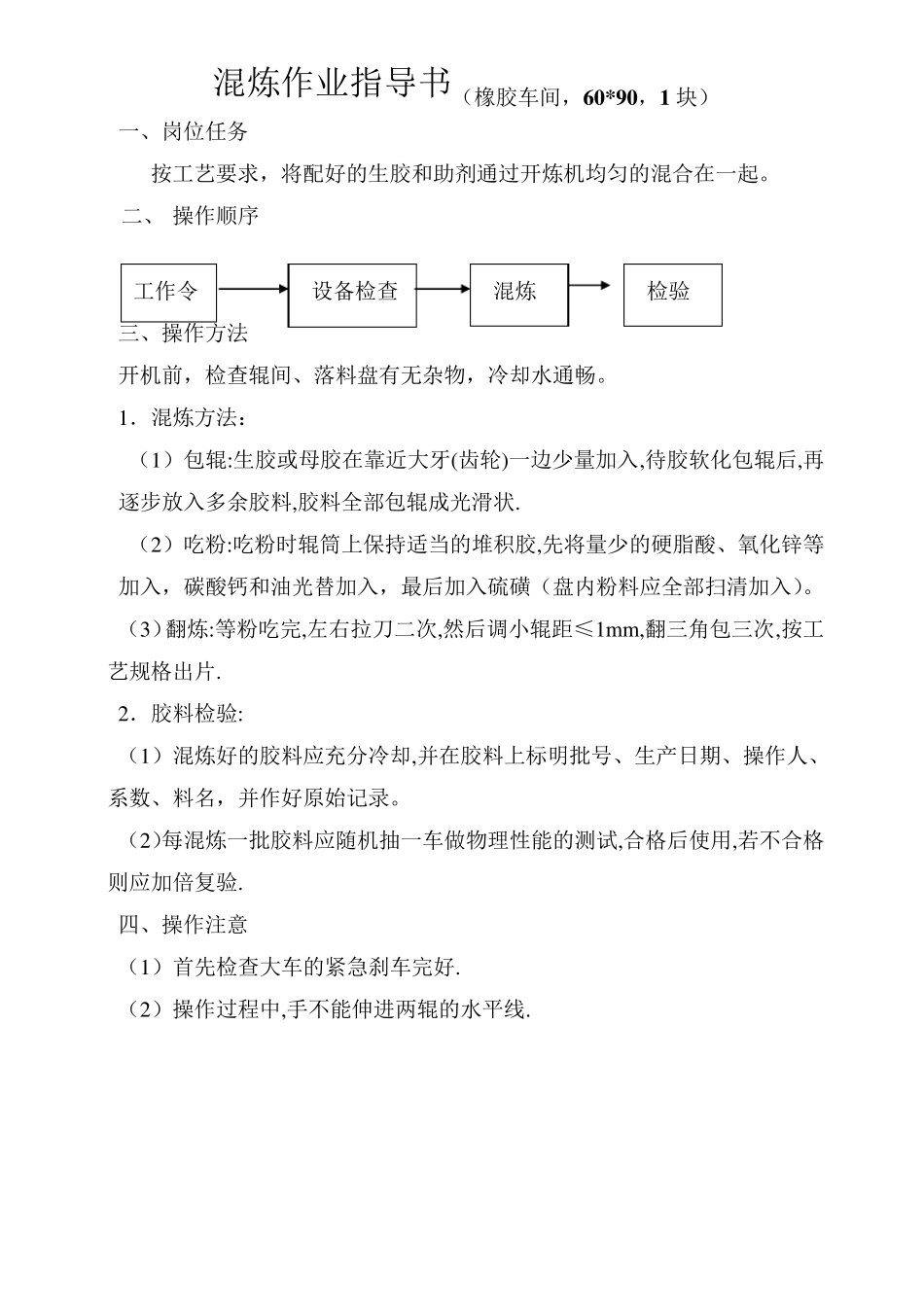 作业指导书及操作规程_第1页