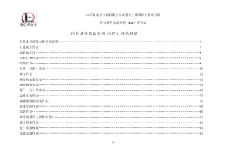 作业条件危险分析(LEC)评价表0