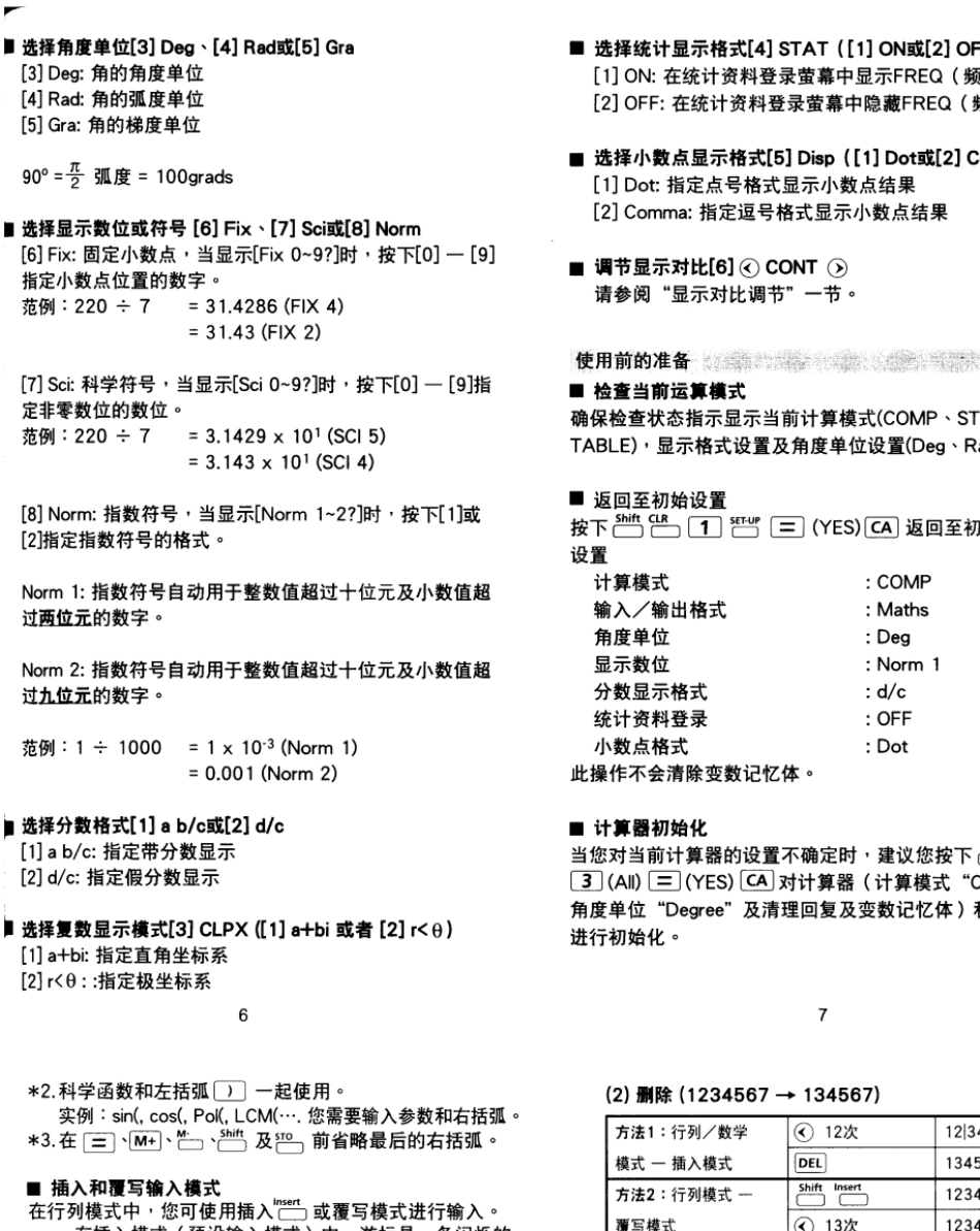 佳能F789SGA计算器说明书_第2页