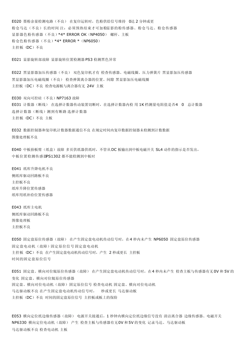 佳能复印机故障代码总结及故障代码解决方案大全_第2页
