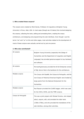 使用COCA等在线语料库相关说明
