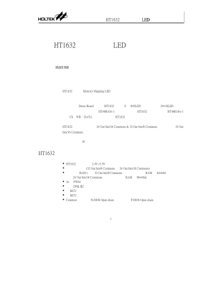 使用HT1632驱动点阵式LED显示屏显示小绿人