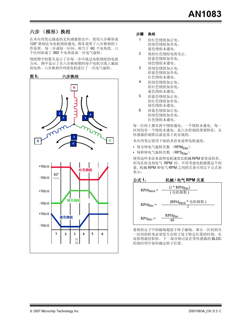 使用反电动势滤波进行无传感器BLDC控制_第3页