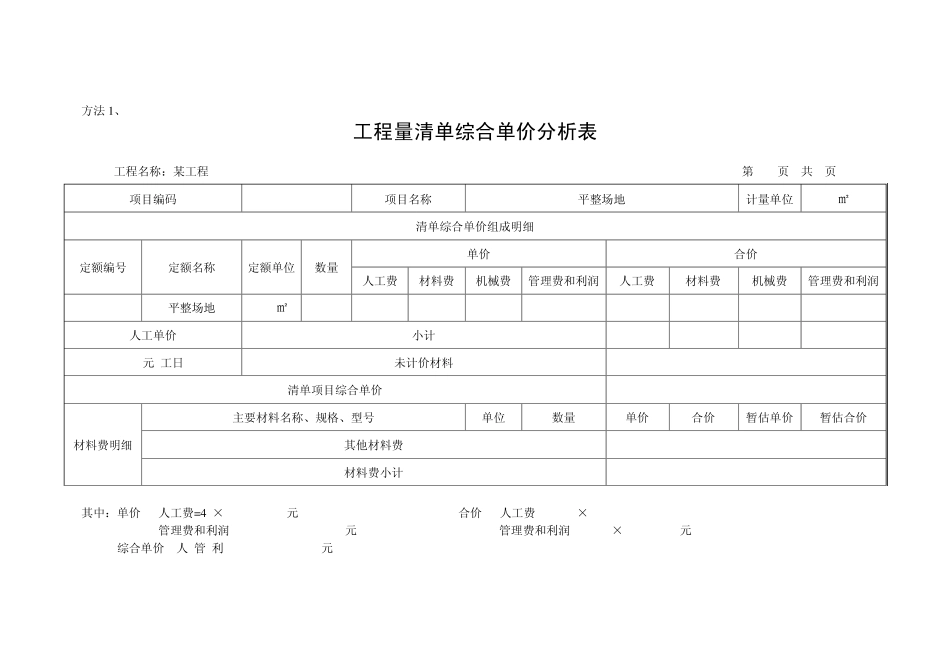 例题：综合单价分析1_第2页