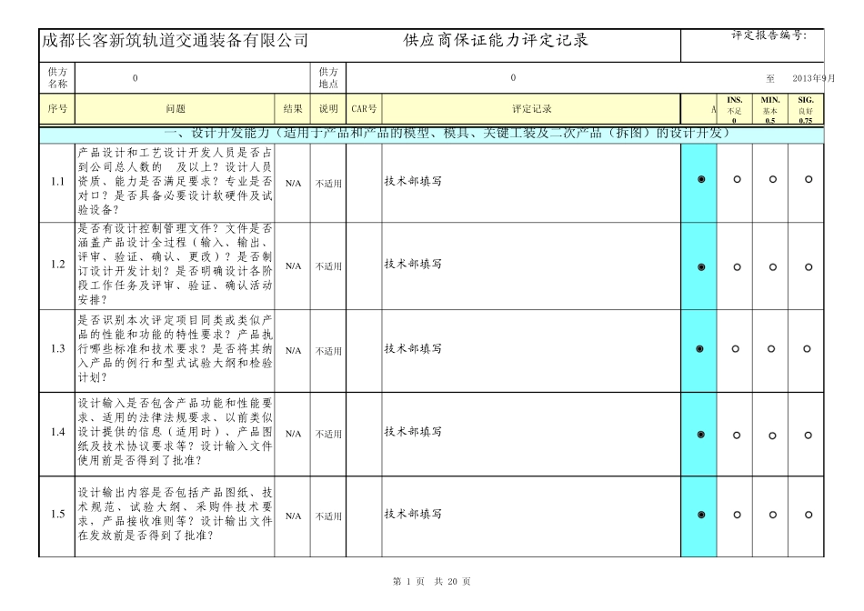 供应商保证能力评定现场记录_第1页