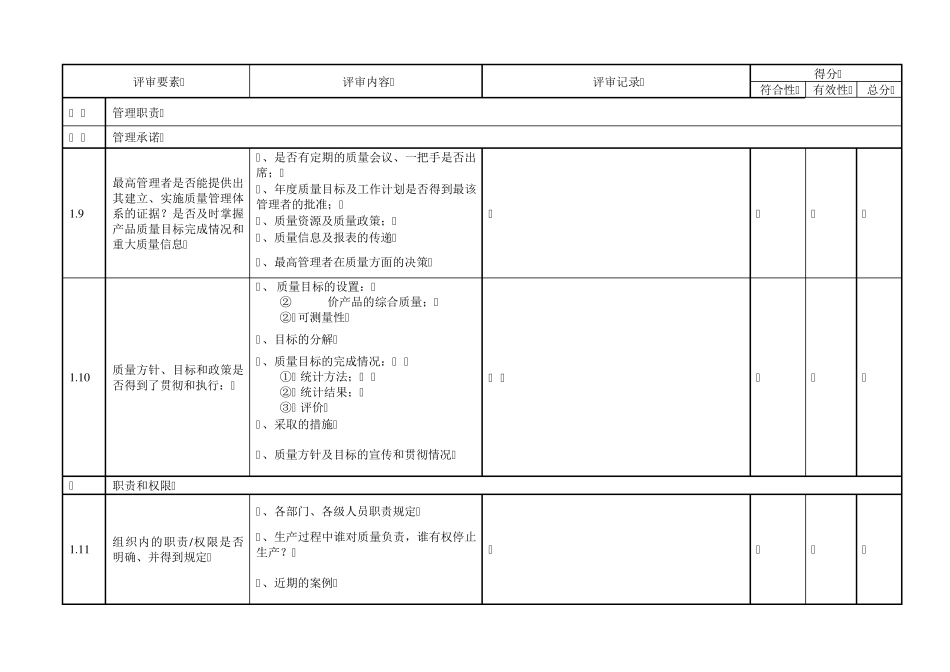 供应商现场质量评审准则(福特)_第3页