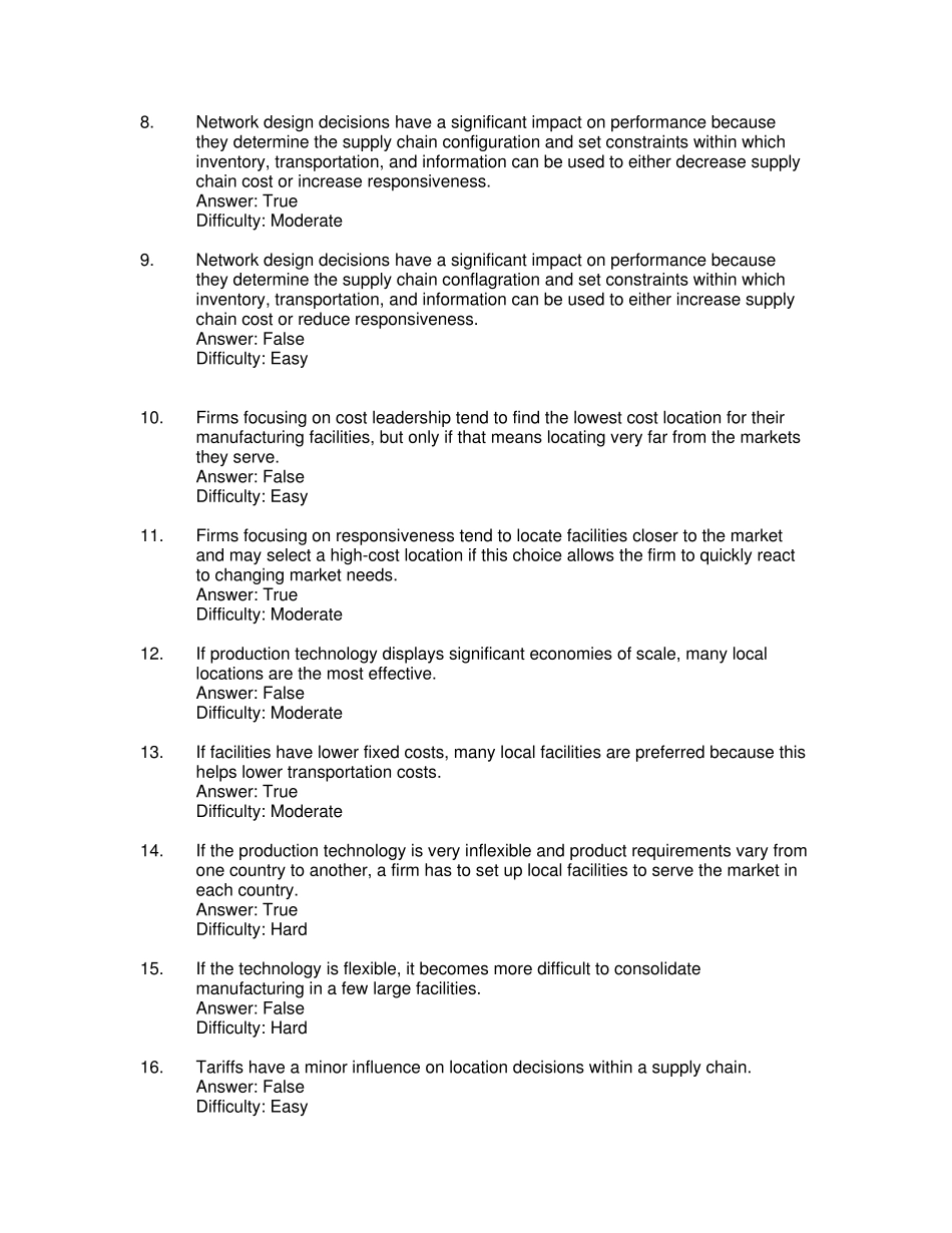 供应链管理第三版Unit5习题与答案_第2页