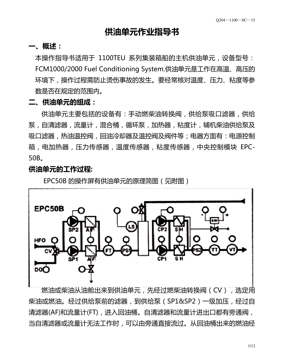 供油单元操作方法_第1页
