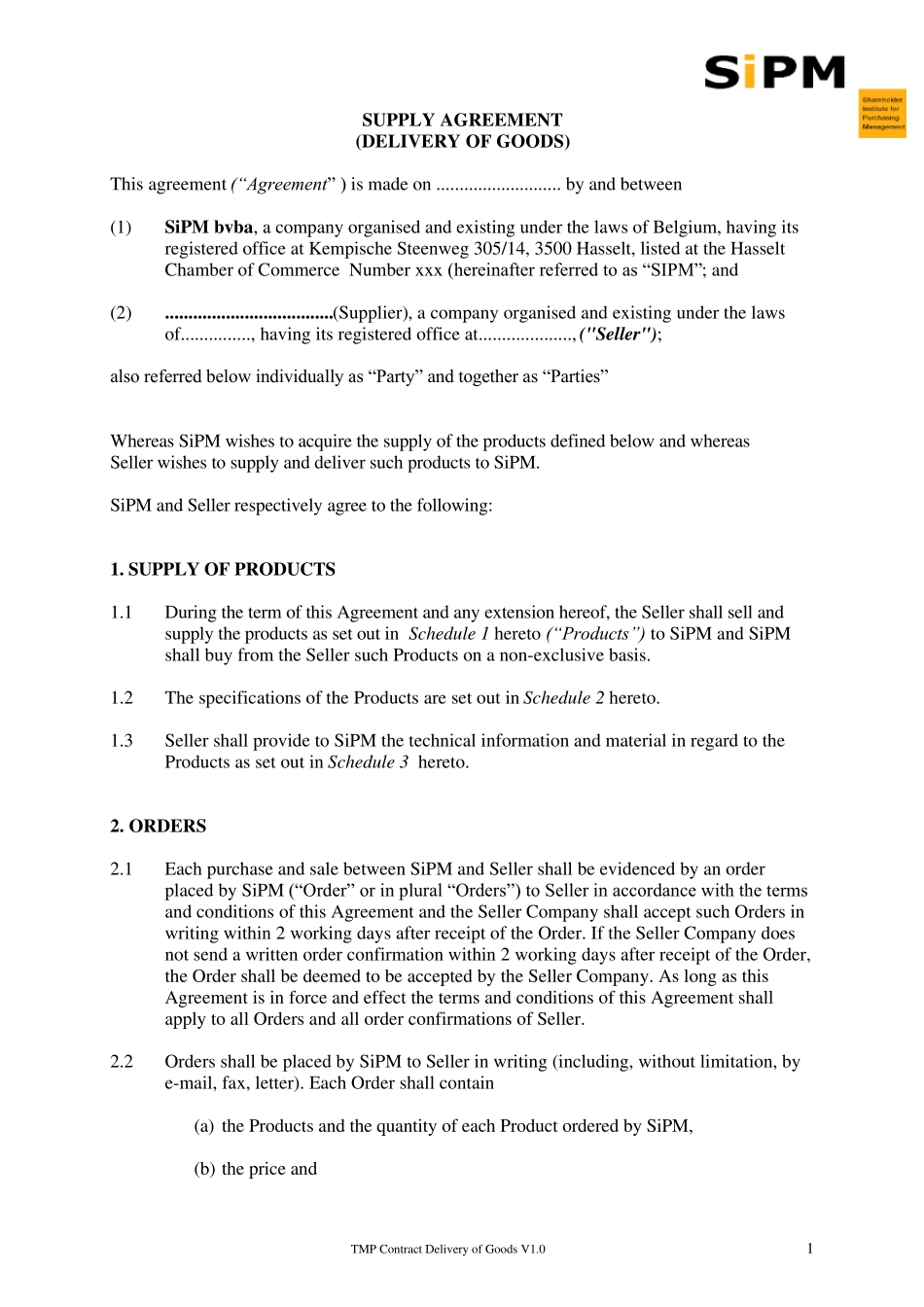 供货协议supplyagreement_第1页