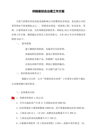 供销差治理工作方案