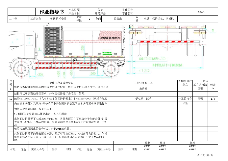 侧防护装置安装作业指导书_第1页