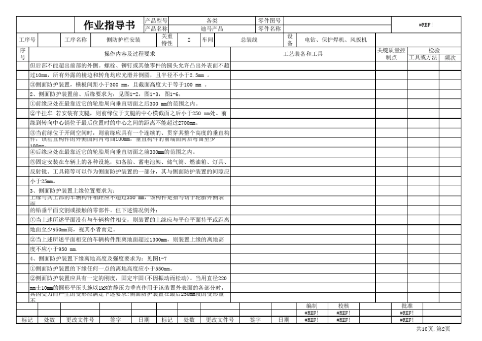 侧防护装置安装作业指导书_第2页