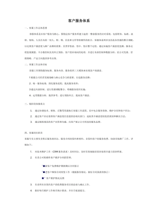 软件行业客户服务体系