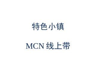 特色小镇MCN线上带货