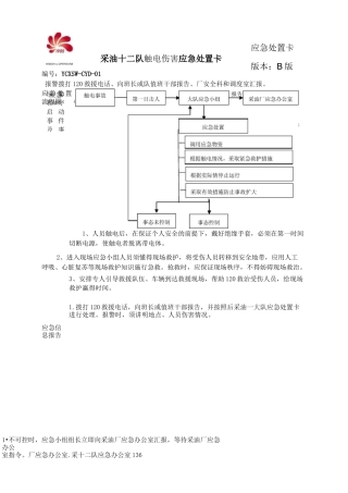 应急处置操作卡