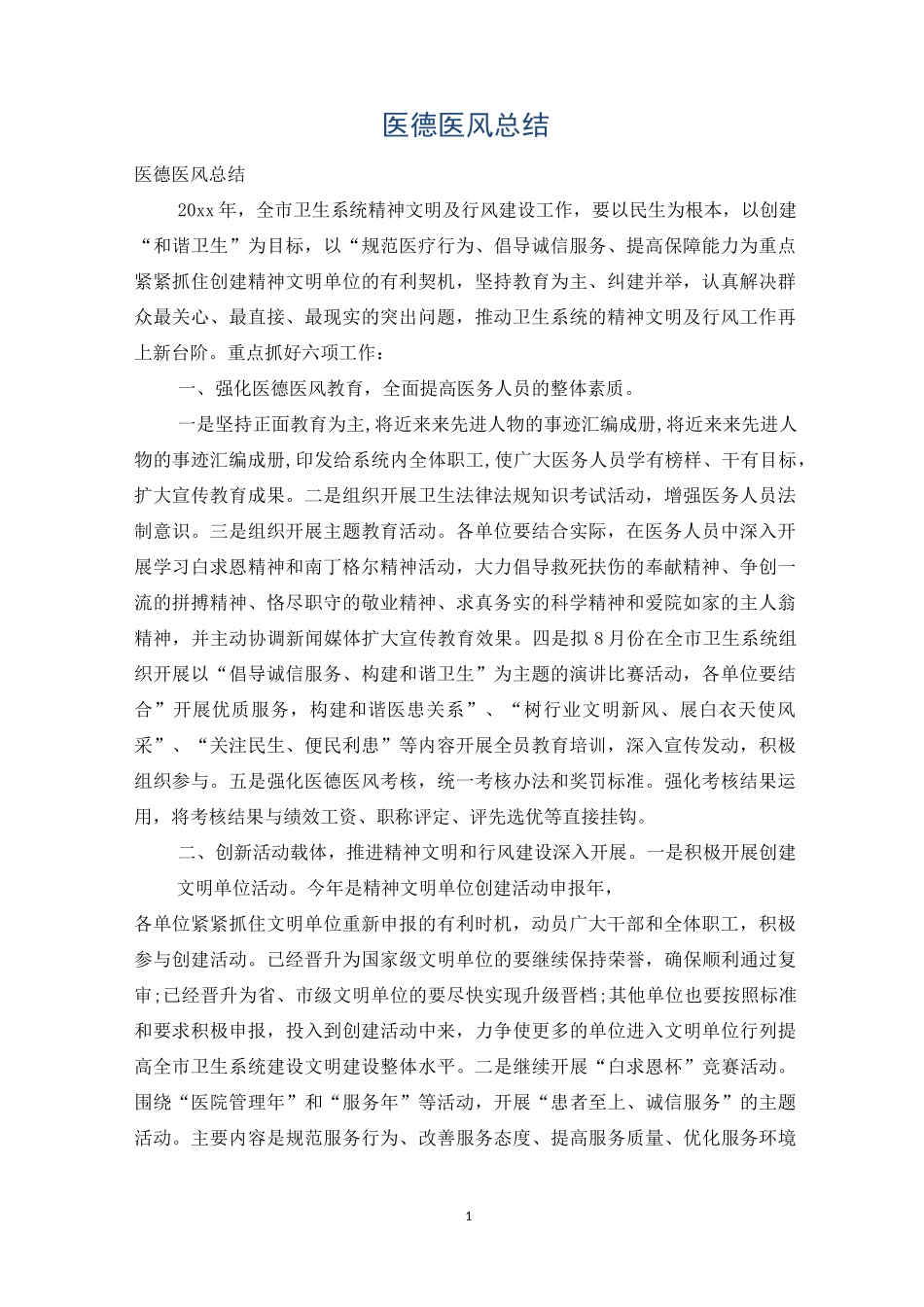 医德医风总结_第1页