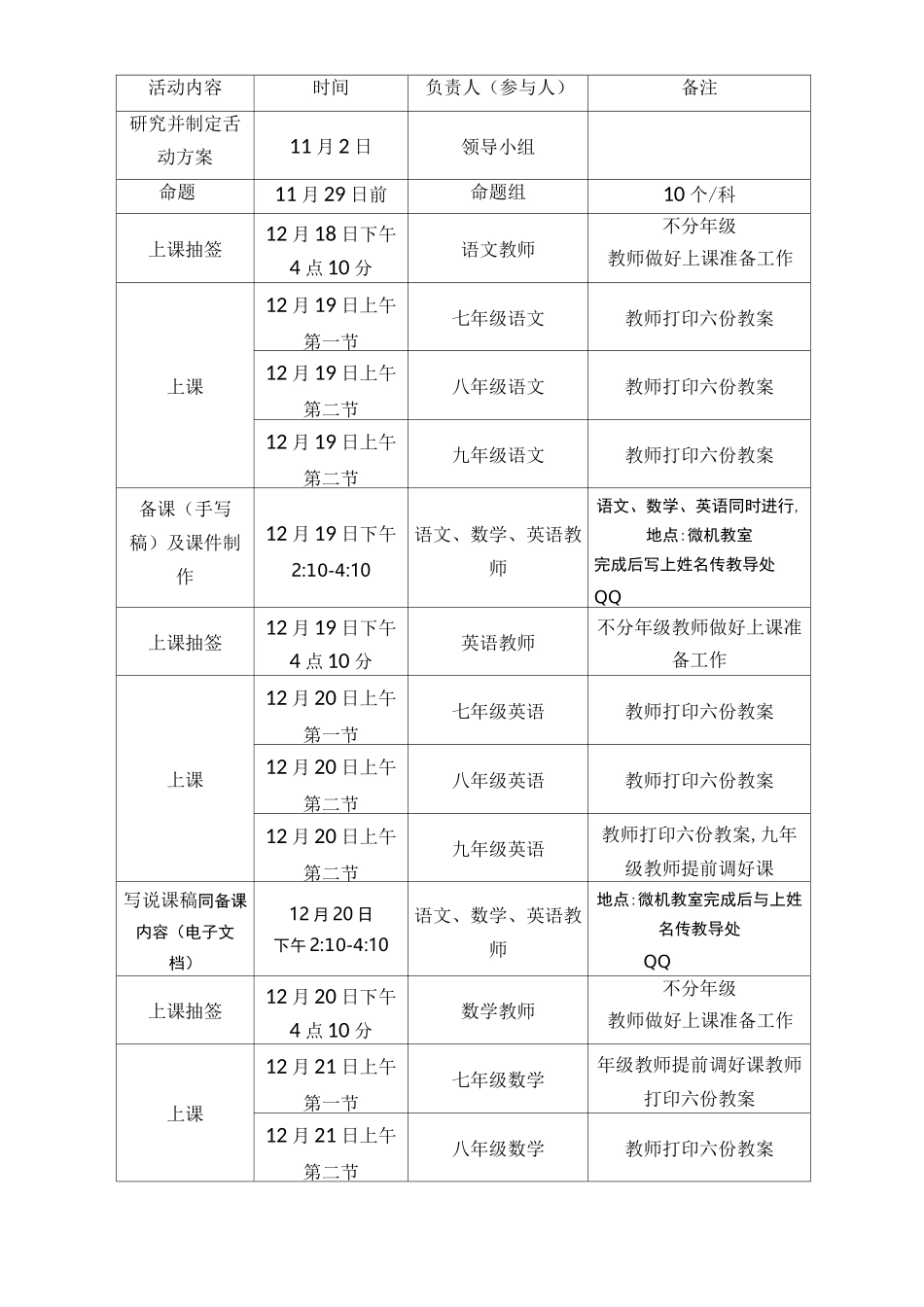 初中部教学比赛方案_第2页