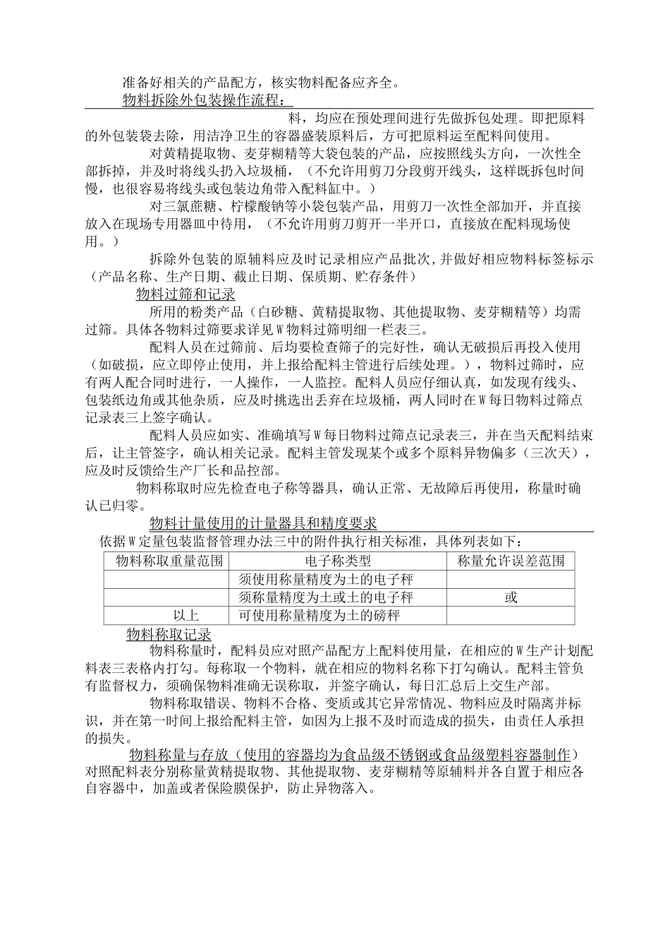 食品企业配料间卫生管理制度_第2页