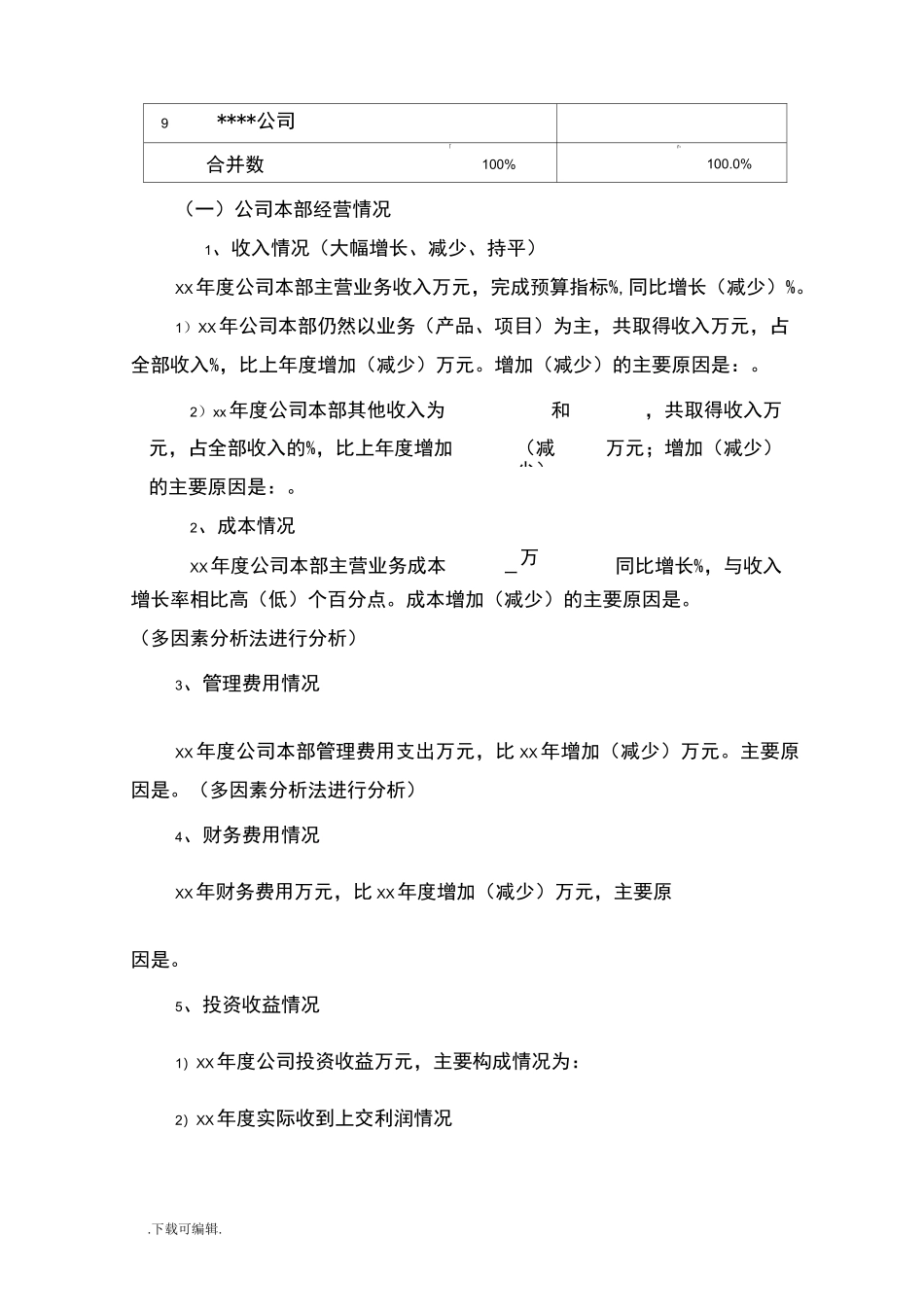 年度财务报告_模板_第3页