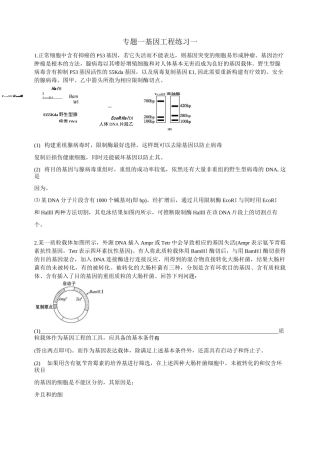 专题一基因工程