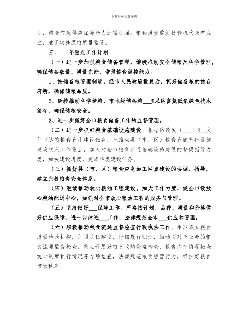 市粮食局2024年工作总结_第3页