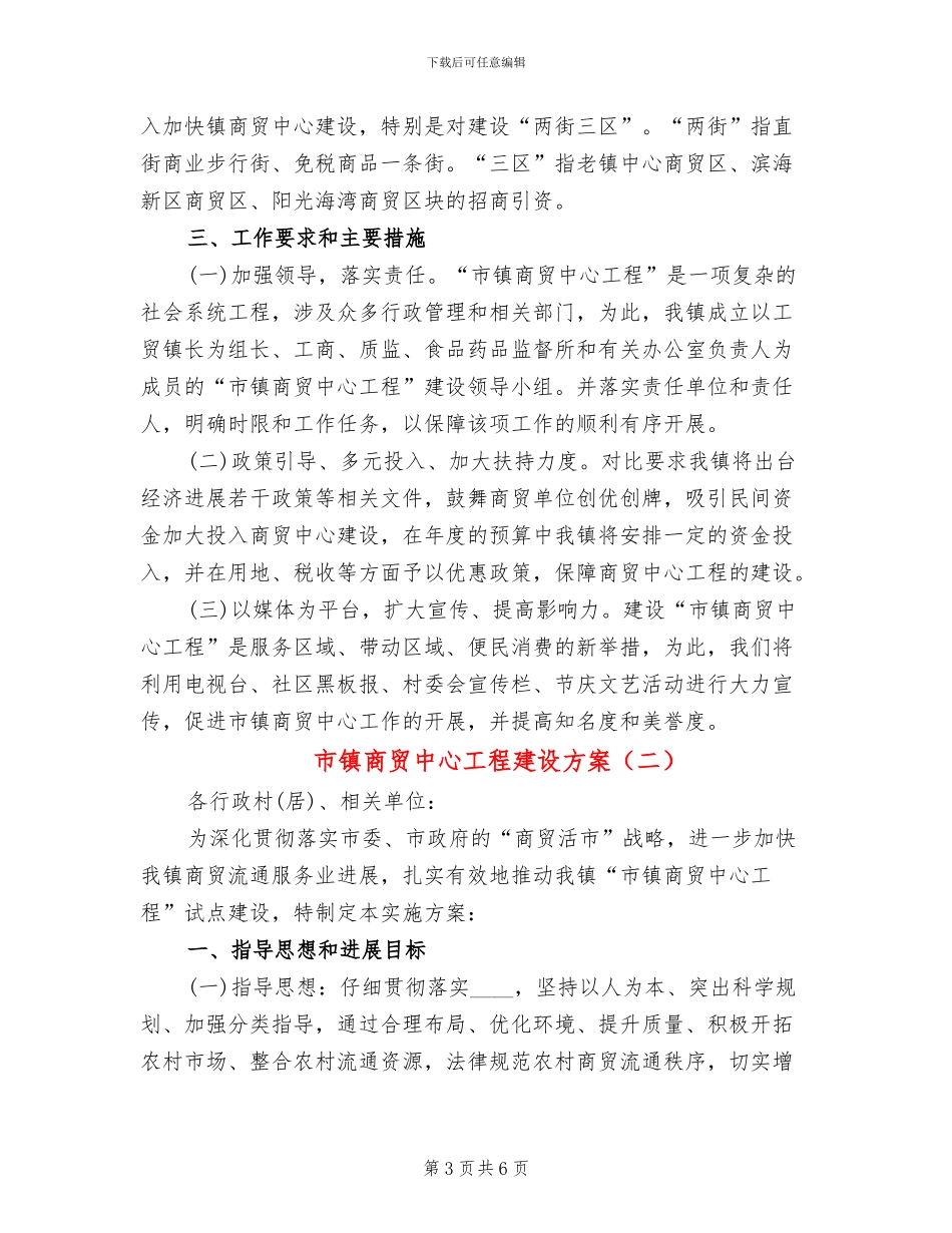 市镇商贸中心工程建设方案_第3页