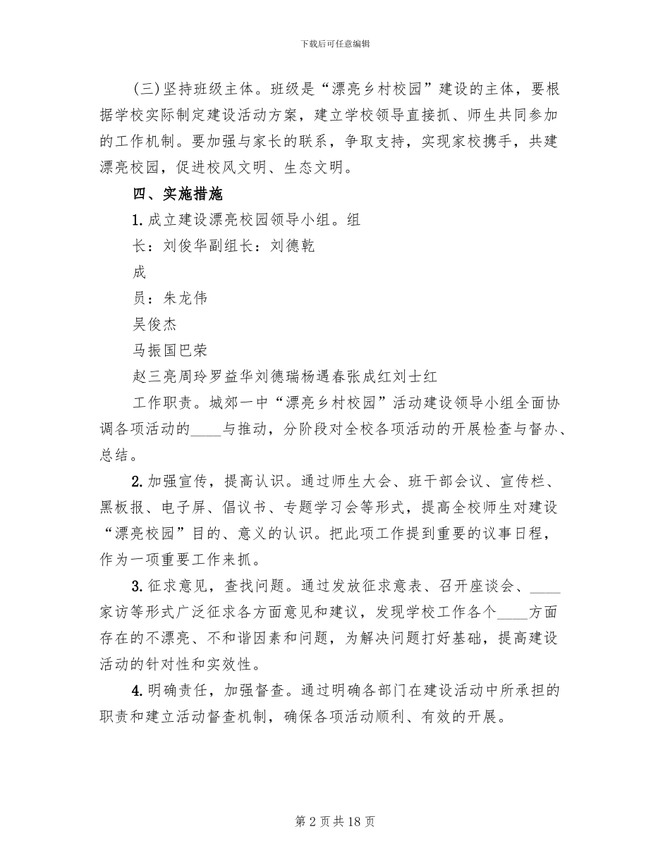 建设美丽校园工作实施方案范本_第2页