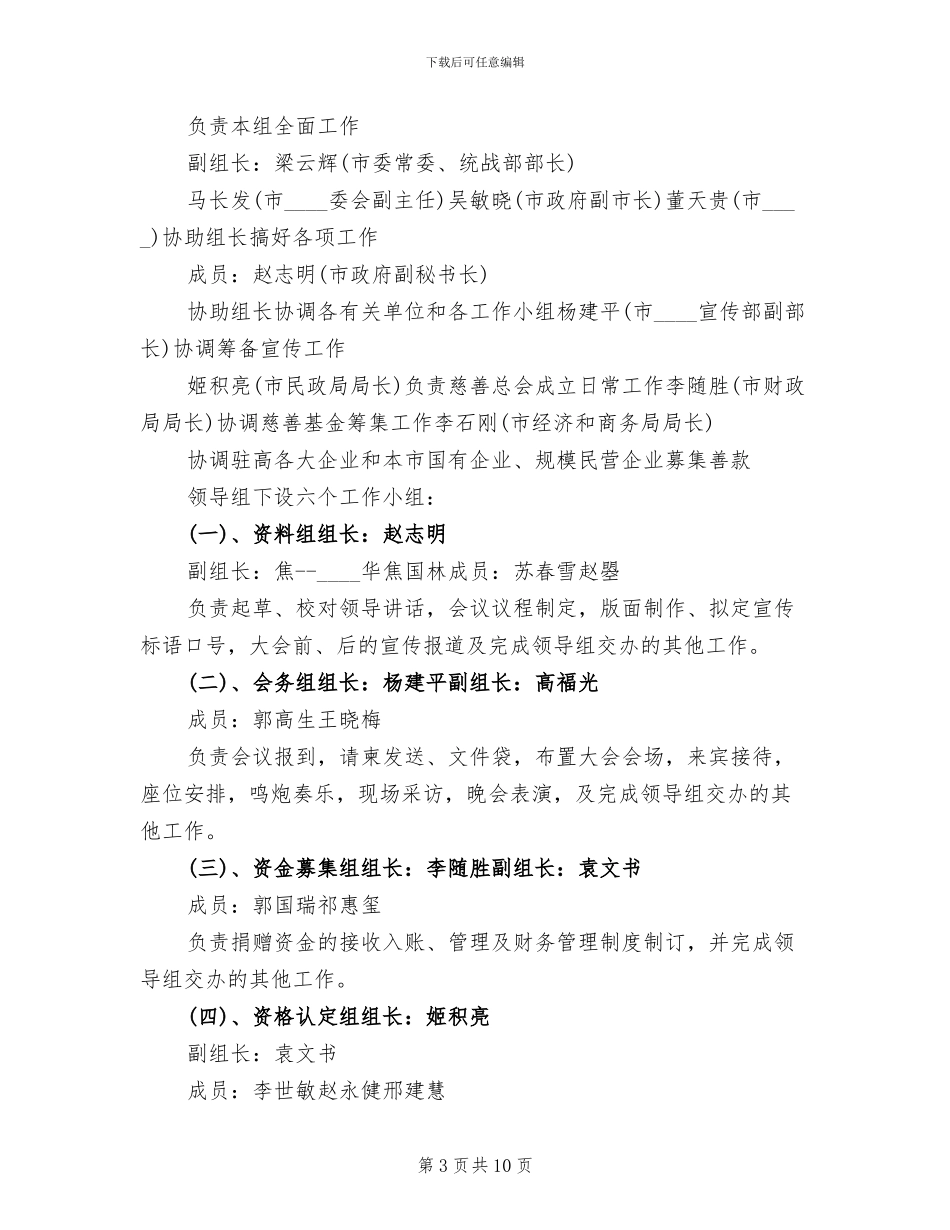 慈善会成立实施方案_第3页