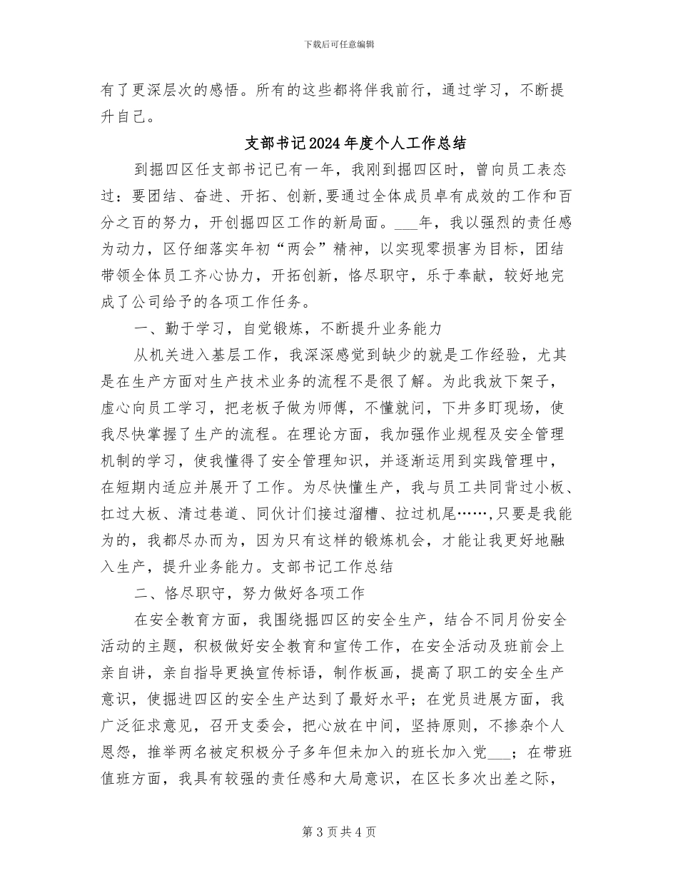 支部书记2024年工作总结范文_第3页