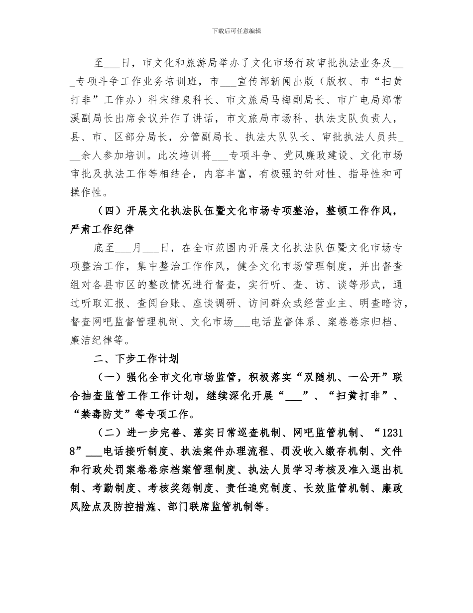 支队2024年上半年文化市场执法工作总结_第2页