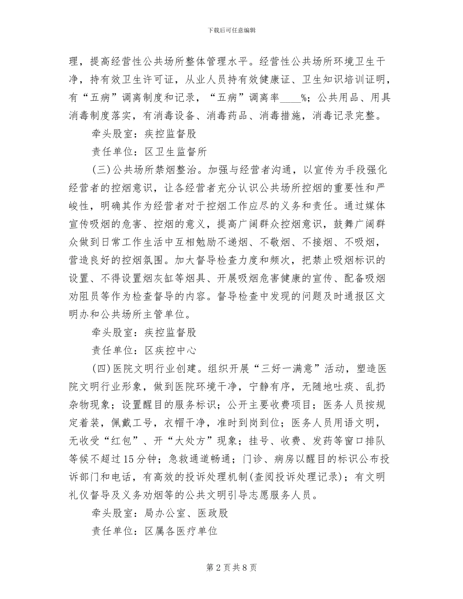 文明城市攻坚决战创建方案范文_第2页