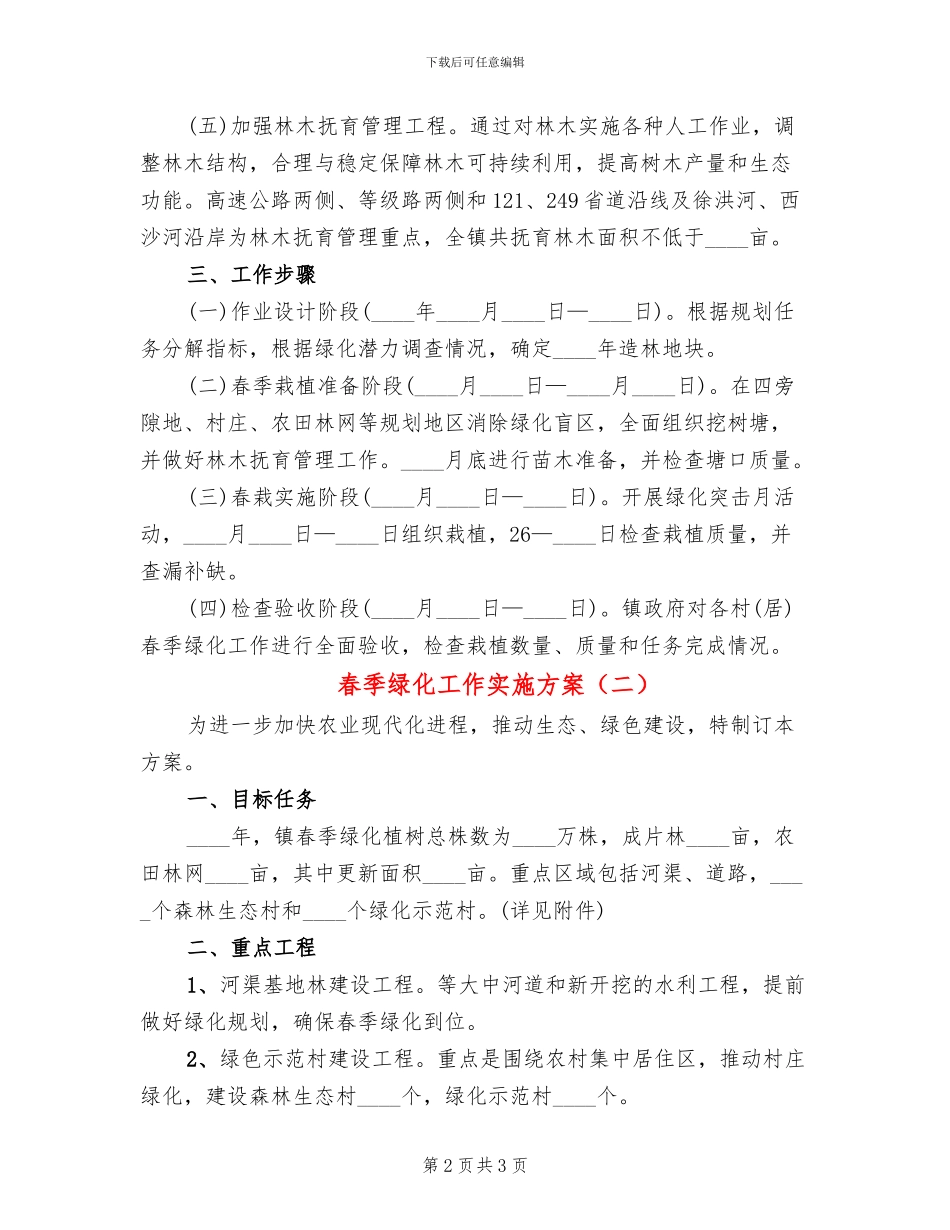 春季绿化工作实施方案_第2页