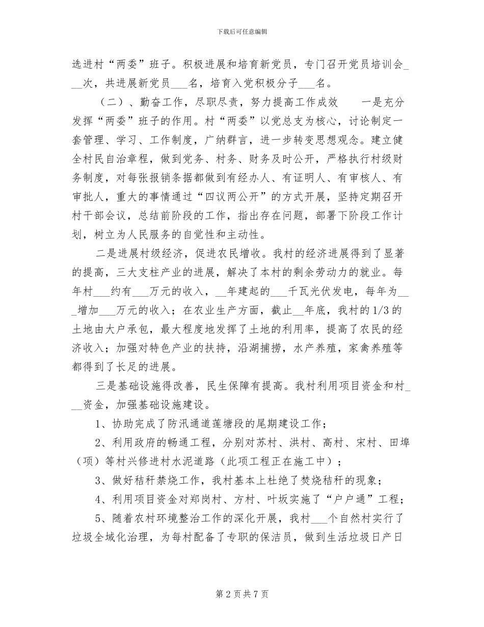 村级2024年度工作总结_第2页