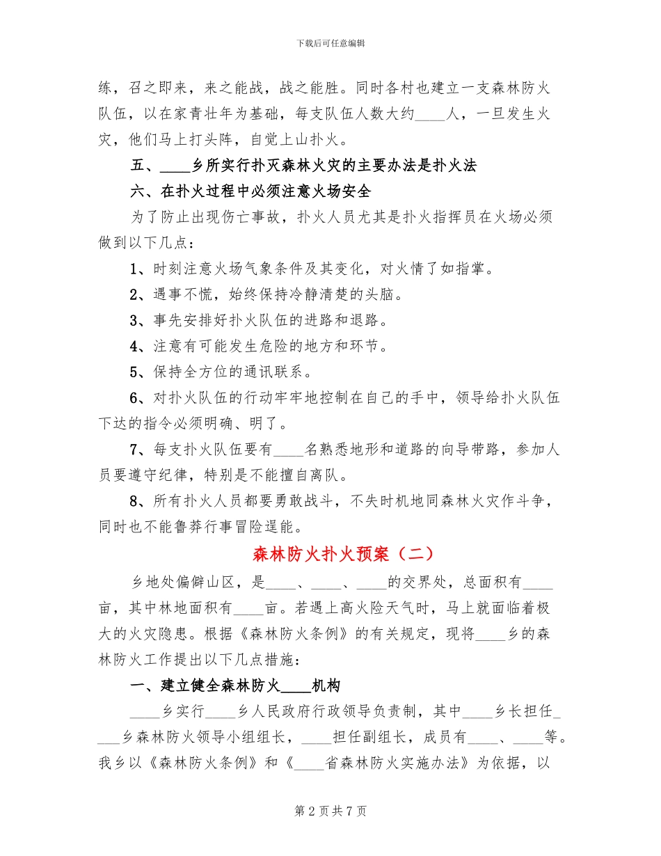 森林防火扑火预案_第2页
