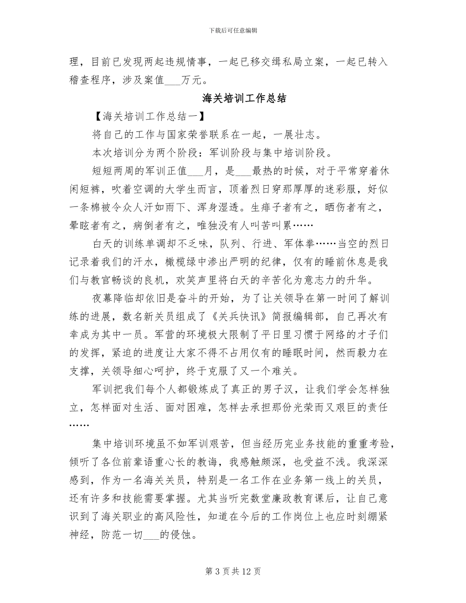 海关2024年终工作总结_第3页