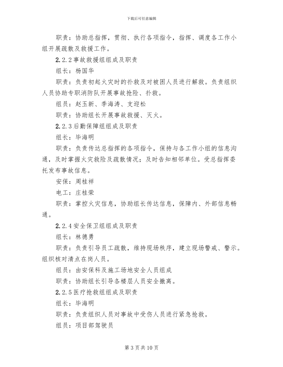 火灾事故应急处理预案(2篇)_第3页