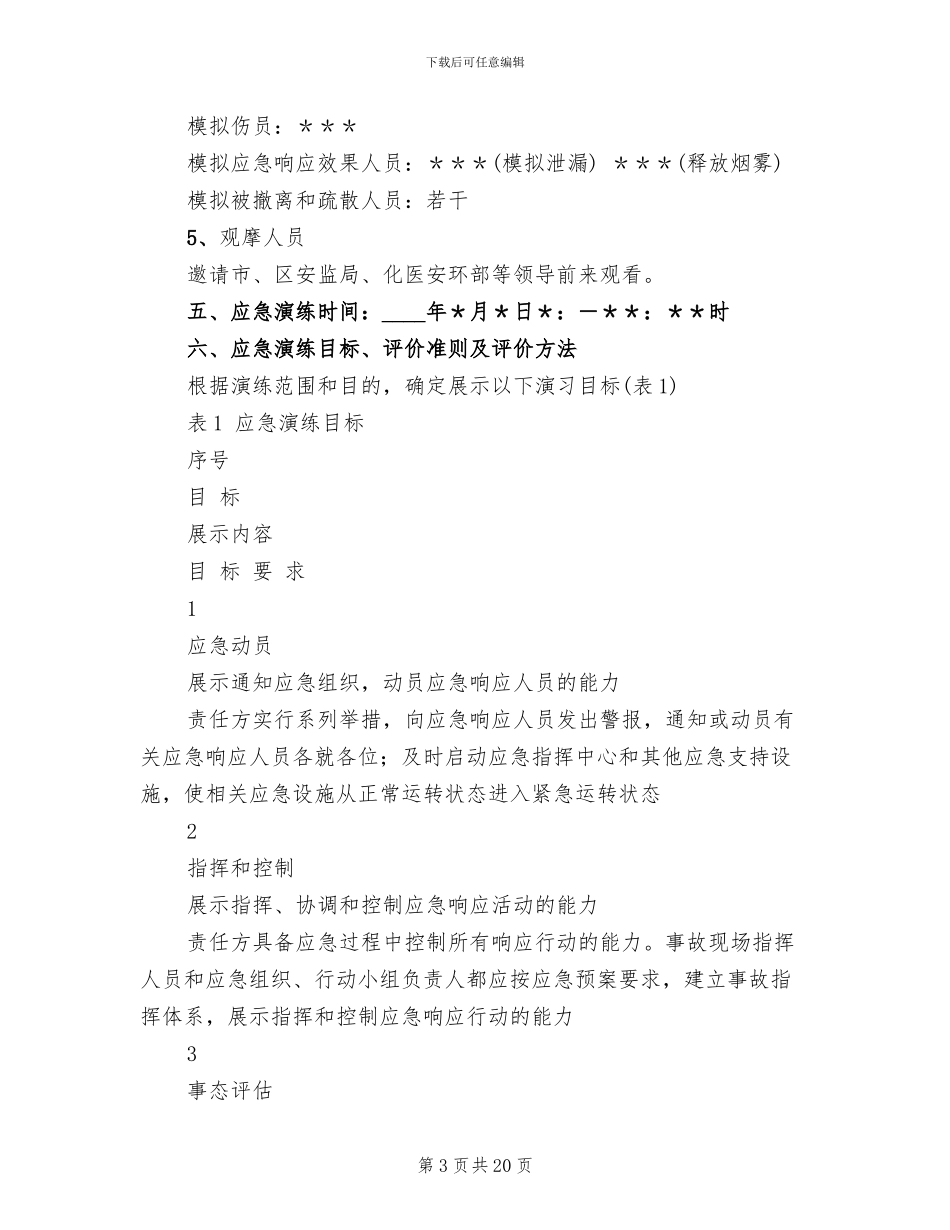 生产安全事故应急救援演练方案范文_第3页