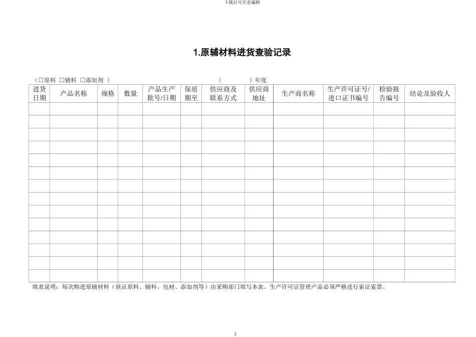 生产企业相关记录表格_第3页