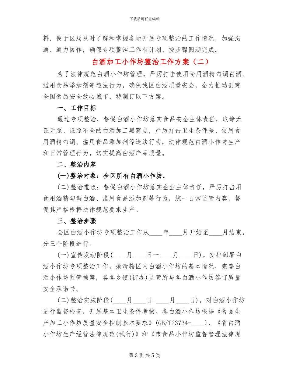 白酒加工小作坊整治工作方案_第3页