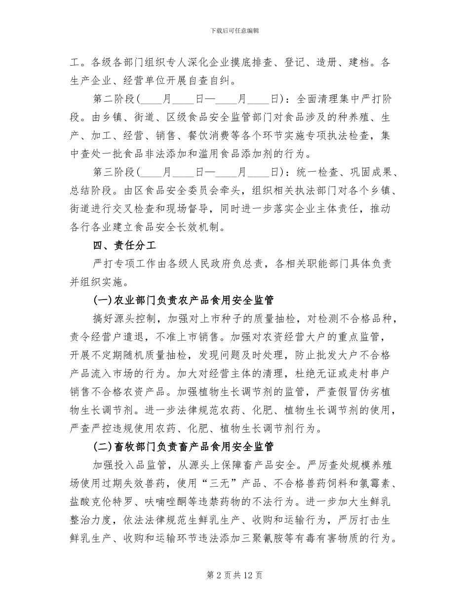 禁止食品非法滥用措施方案范文_第2页