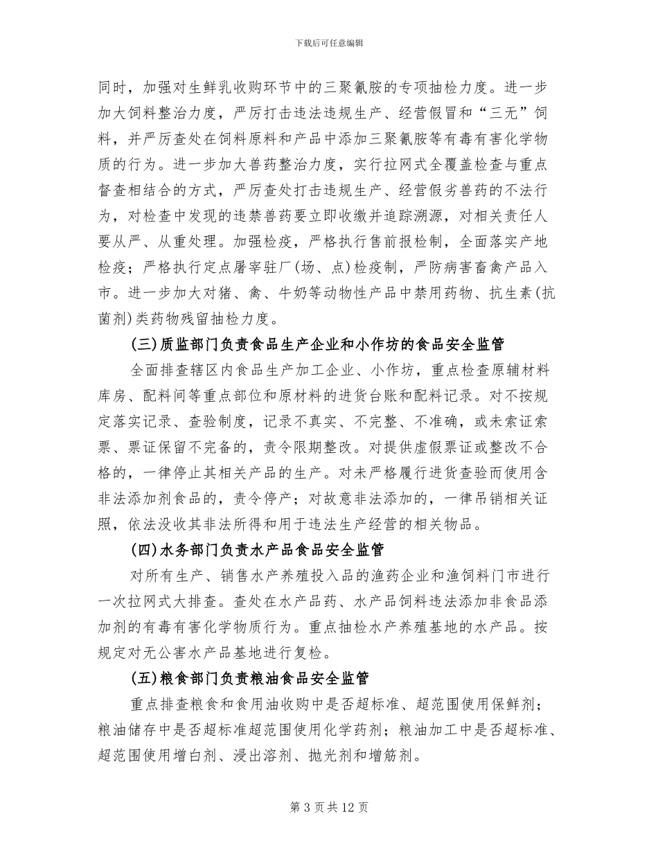 禁止食品非法滥用措施方案范文_第3页