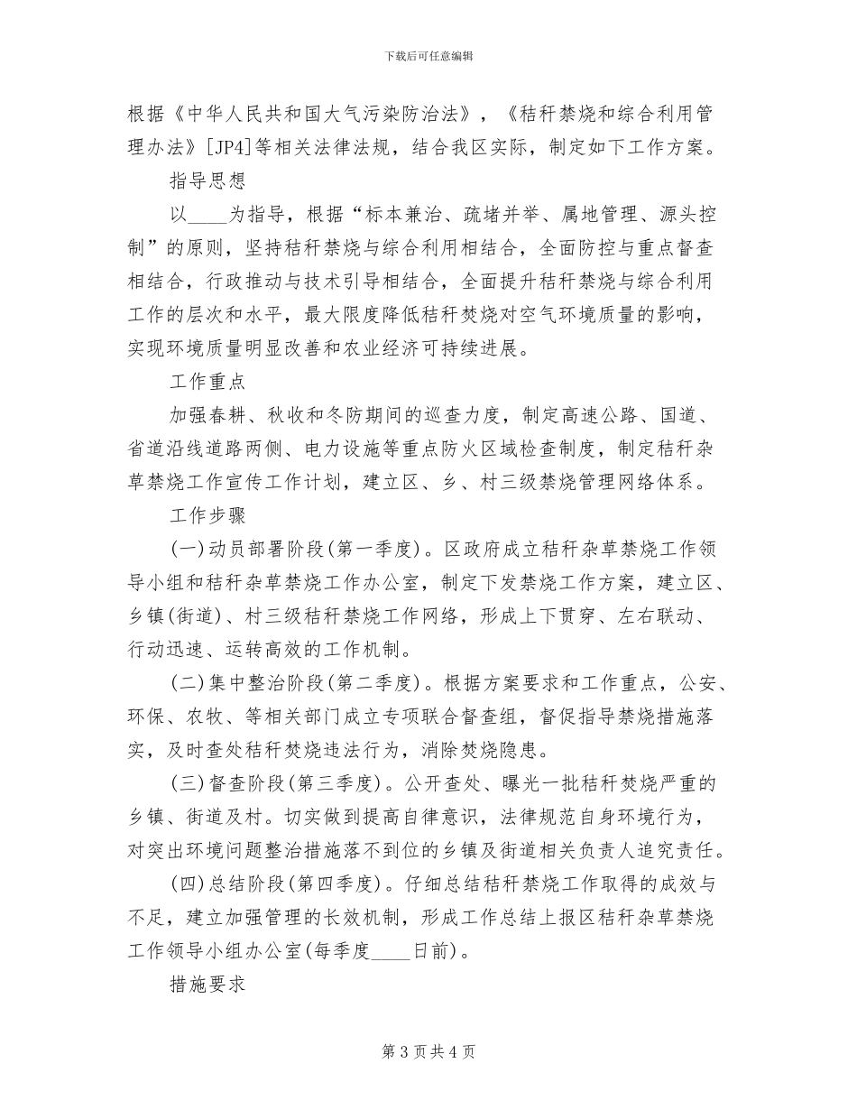 秸秆杂草禁烧方案_第3页